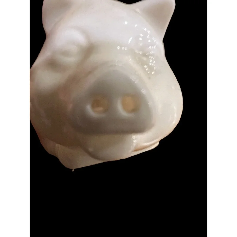 Vintage Shafford‎ White Pig Salt and Pepper Shakers Set Of 2